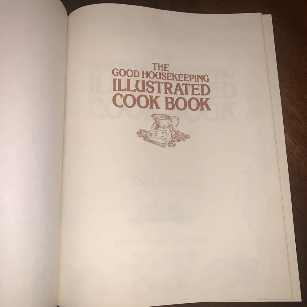 Vintage 1980 The Good Housekeeping Illustrated Cookbook Zoe Coulson Hardcover